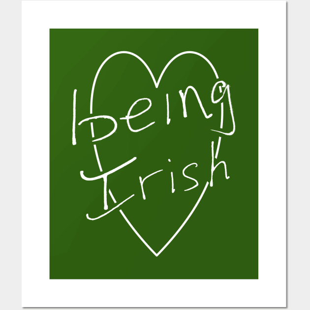 Love Being From the Island of Ireland Wall Art by Strong Coffee